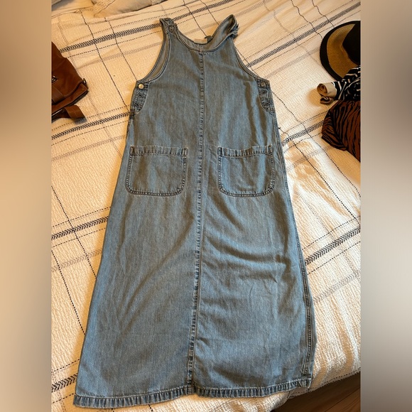 Vintage Denim Overall Dress - Picture 1 of 12